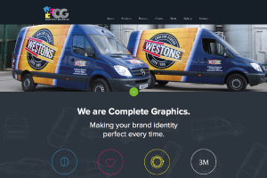 Complete Graphics launches innovative and interactive new one page site