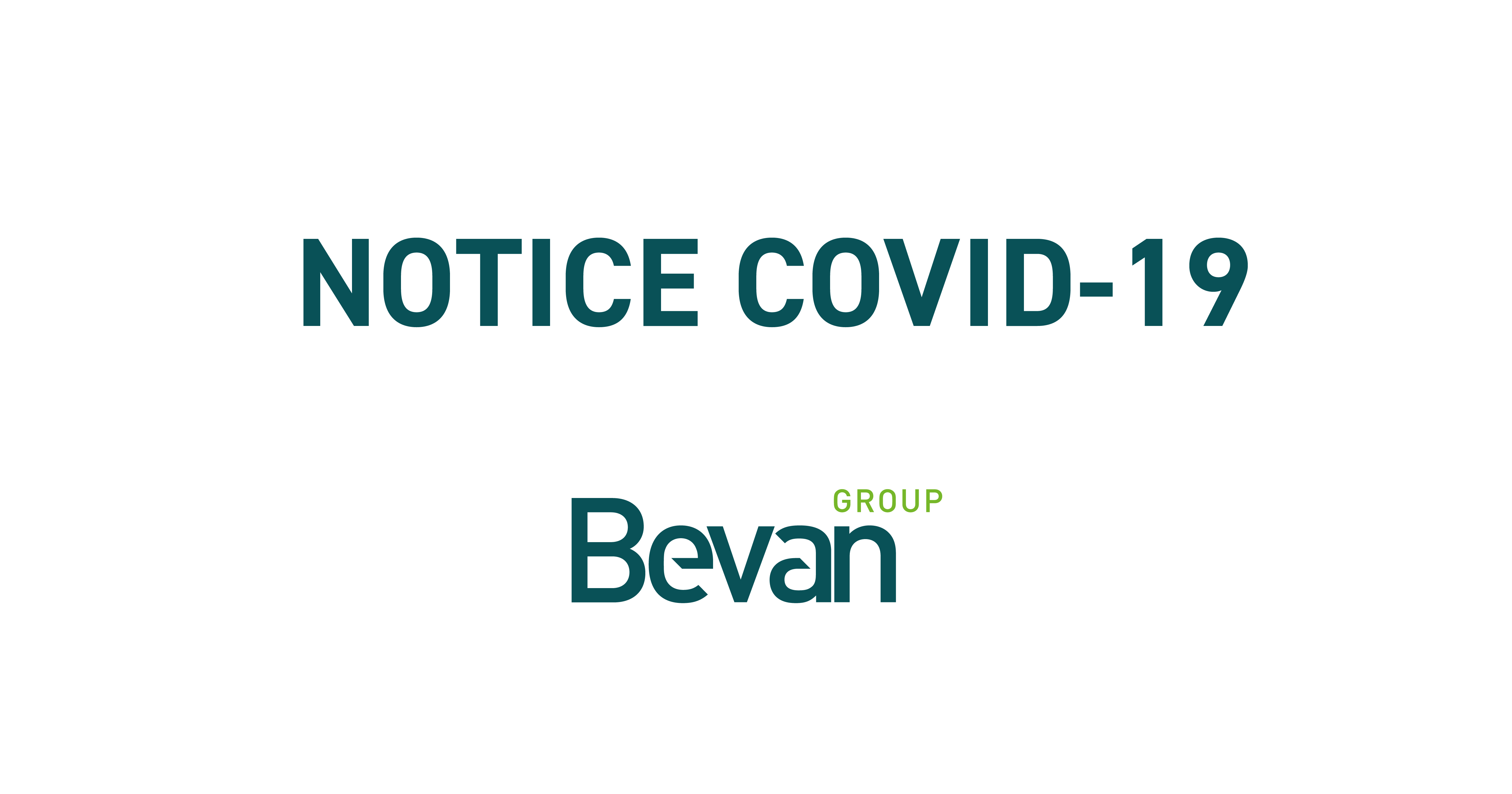 Bevan Group Return to Work Notice COVID19